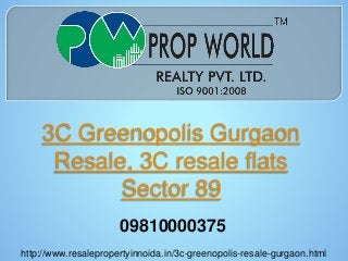 3C Greenopolis Gurgaon
Resale, 3C resale flats
Sector 89
http://www.resalepropertyinnoida.in/3c-greenopolis-resale-gurgaon.html
09810000375
 
