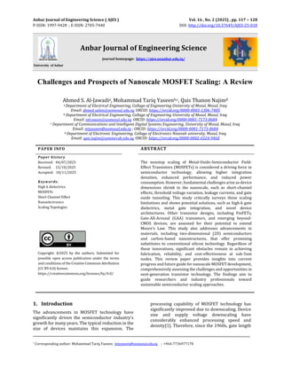 3 مهم Challenges and Prospects of Nanoscale MOSFET Scaling A Review.pdf