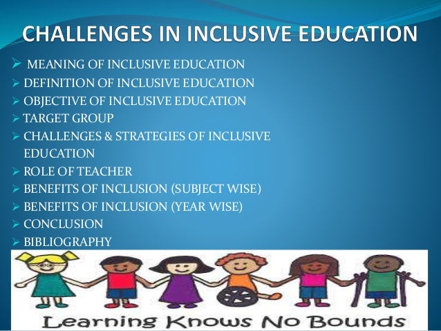 challenges for inclusive education