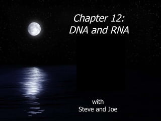 Chapter 12:  DNA and RNA with Steve and Joe 