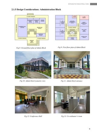 10
INTEGRATED INDUSTRIAL PARK
2.1.6 Design Considerations: Training Cum Research Centre
Fig 14: Ground floor plan of Train...