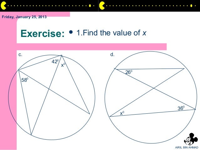 note math pmr circle circle form
