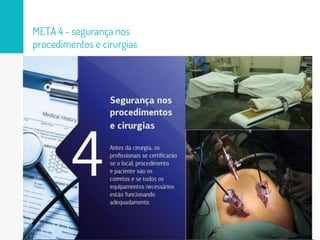 META 4 - segurança nos
procedimentos e cirurgias3
 