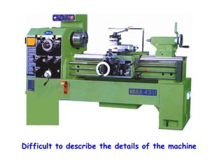 Difficult to describe the details of the machine

 