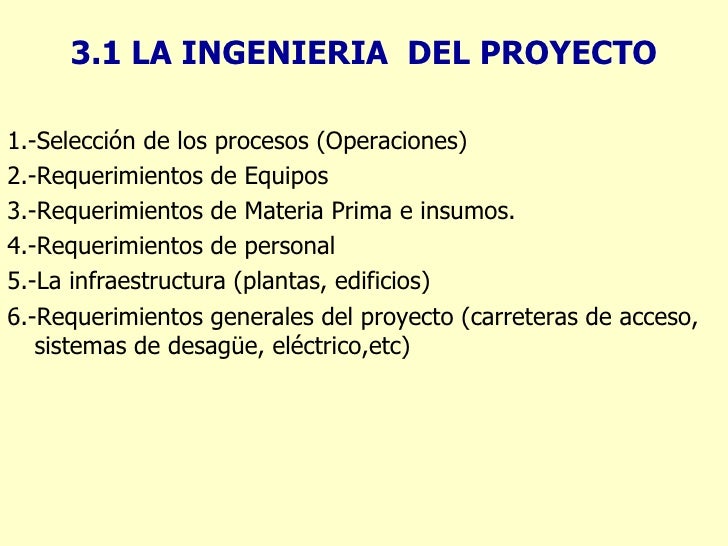 estudios tecnicos ingenieria de un proyecto estudios tecnicos ingenieria de un proyecto