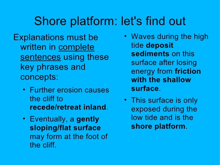 Coasts Cliffs and Shore Platforms