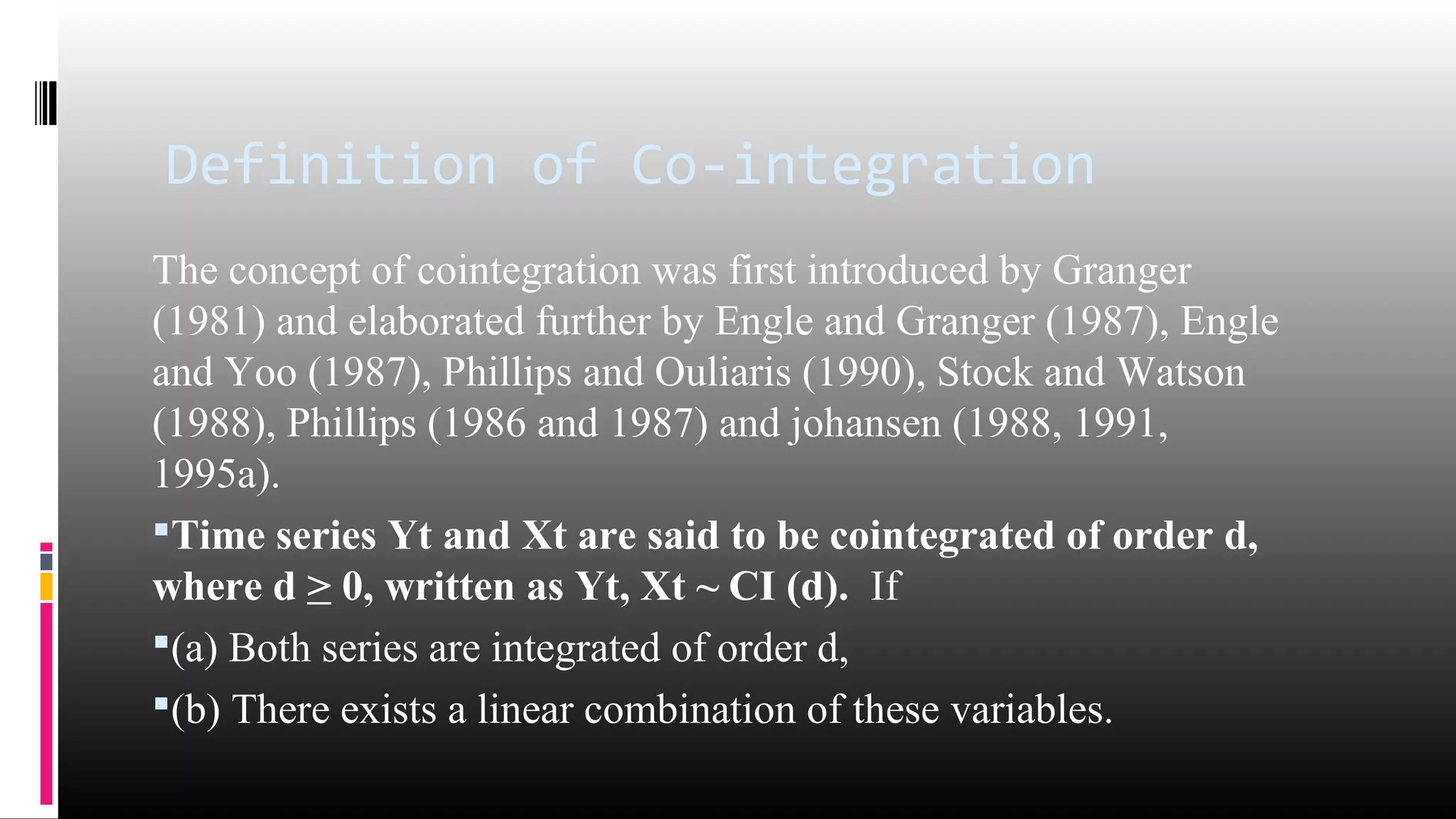 Co-integration | PPT