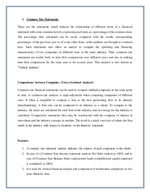 common size trend analysis of financial st pharma co income statement accounts