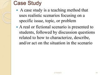 Teaching Methods Example Case Study 3 Common Teaching Methods.pptx