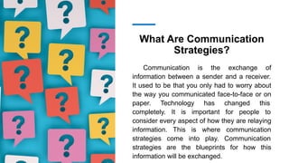 Effective Communication Strategies Using Technology Tools and ...