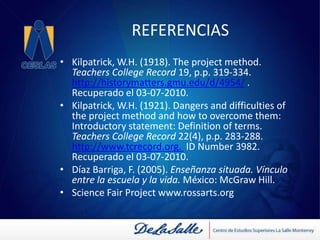 Actividad de cierre .  Sesión 3.Escribe 6 ideas importantes sobre los proyectos situados.1.- 6.- 2.- Aprendizaje por Proyectos5.- 3.- 4.- 