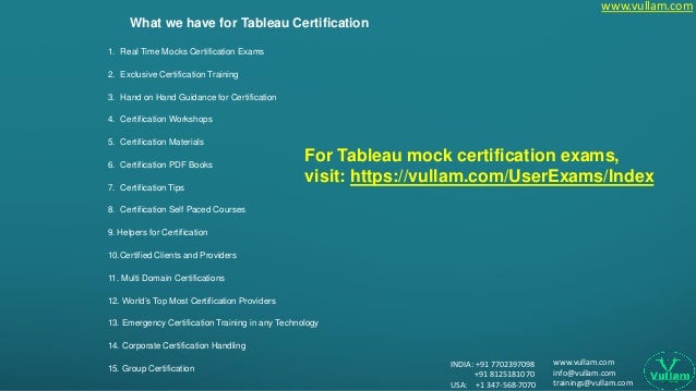 tableau desktop certification tableau desktop certification