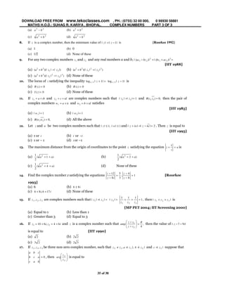 Complex Numbers Iii.pdf 3 complex numbers part 3 of 3 | PDF