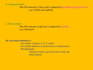 3) Composition of milk. Nutritive value of milk and factors affecting ...