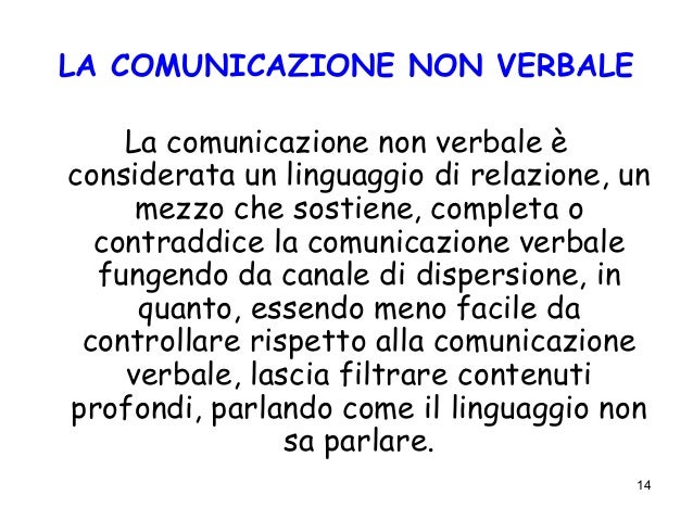 Comunicazione Non Verbale