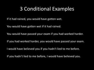 Three Conditional | PPTX