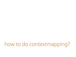 how to do contextmapping?
 