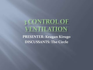 PRESENTER: Keagan Kirugo
DISCUSSANTS: The Circle
 