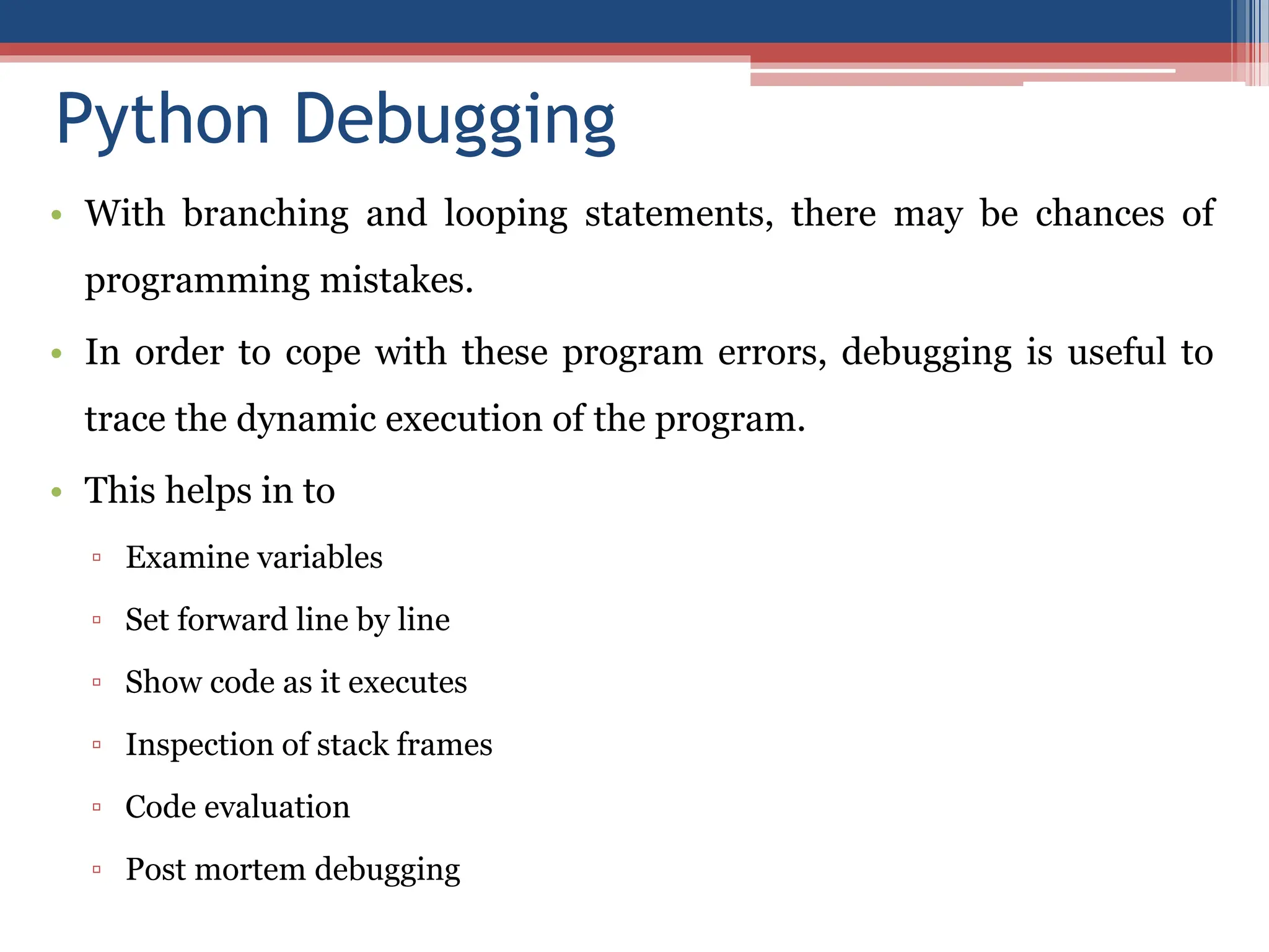 basics of python - control_structures_and_debugging.pptx