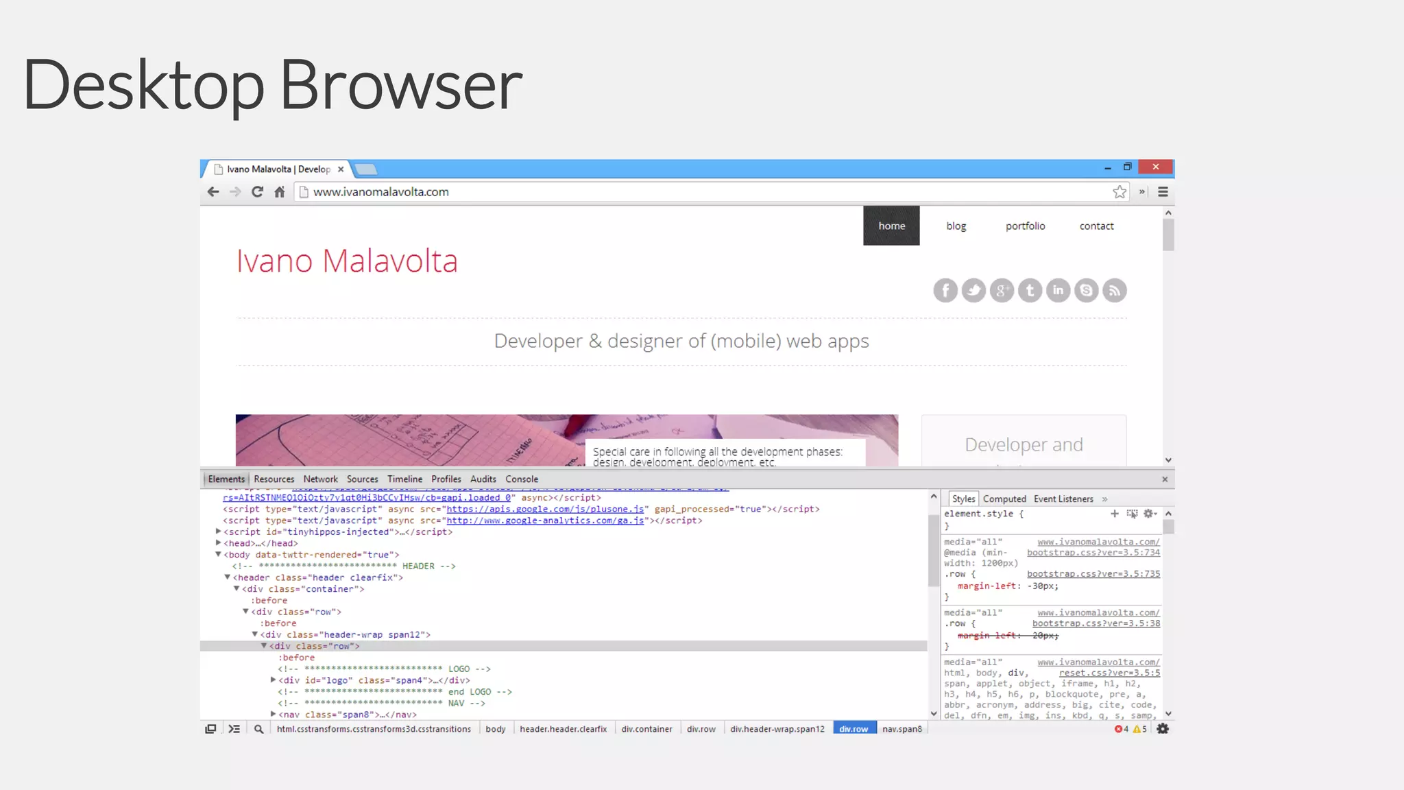 Desktop Browser

 