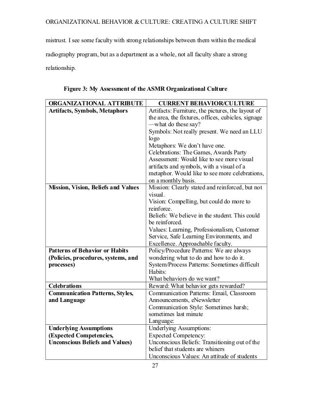 essay on organizational culture
