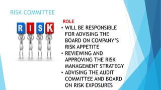 Role Risk Commitee Chapter 3 Corporate Governance - Audit and Assurance (AA) (F8) | PPTX