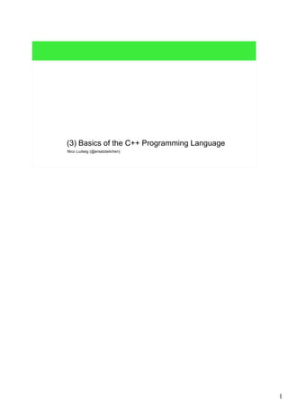(3) cpp procedural programming | PDF