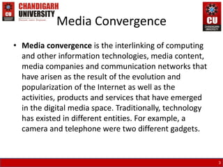 3 c's of media convergence by uims, cu