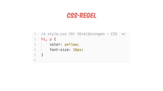 css-Regel
 