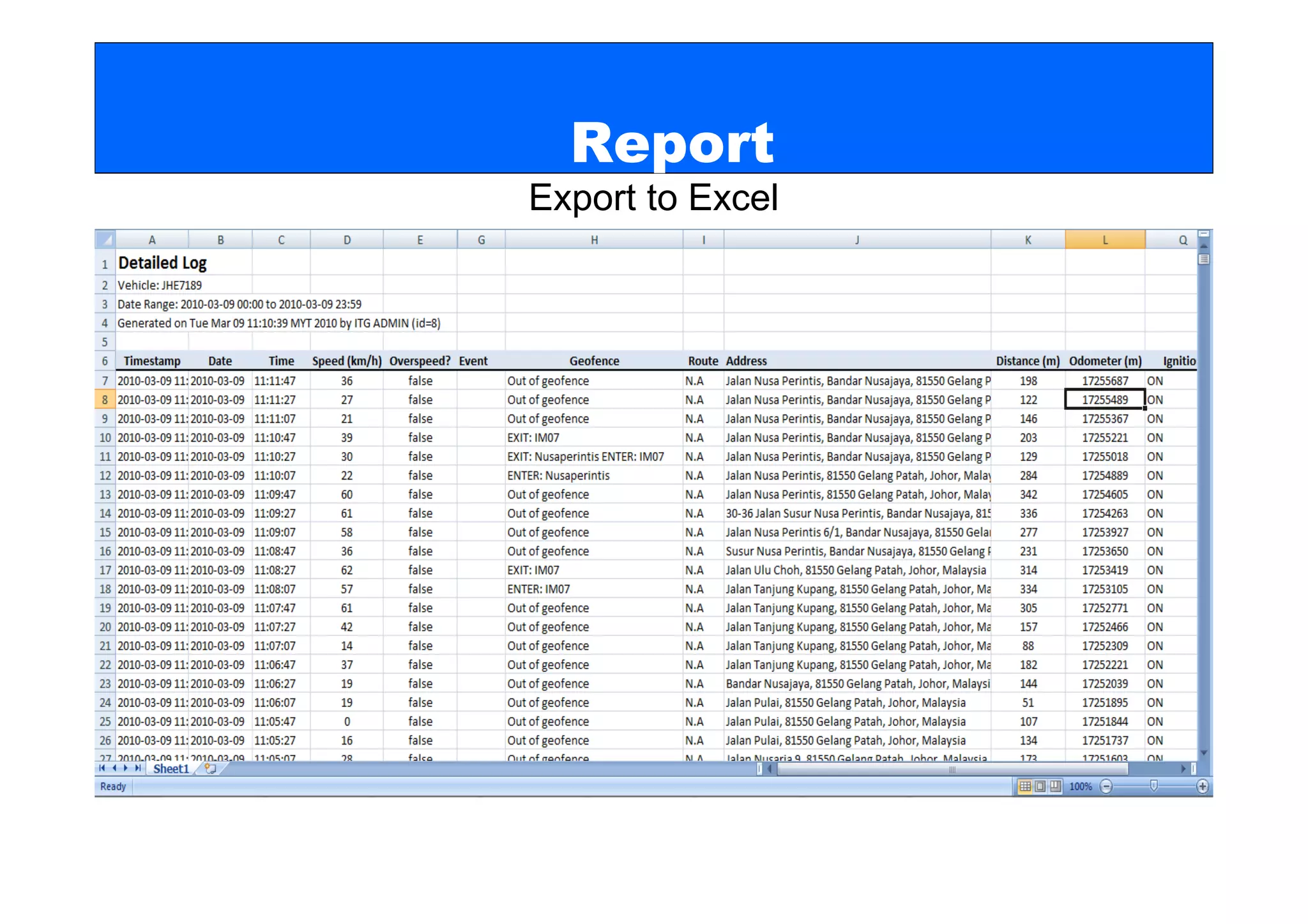 Report
Export to Excel
 