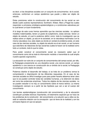 CONSTRUCCIÓN DEL CONOCIMIENTO