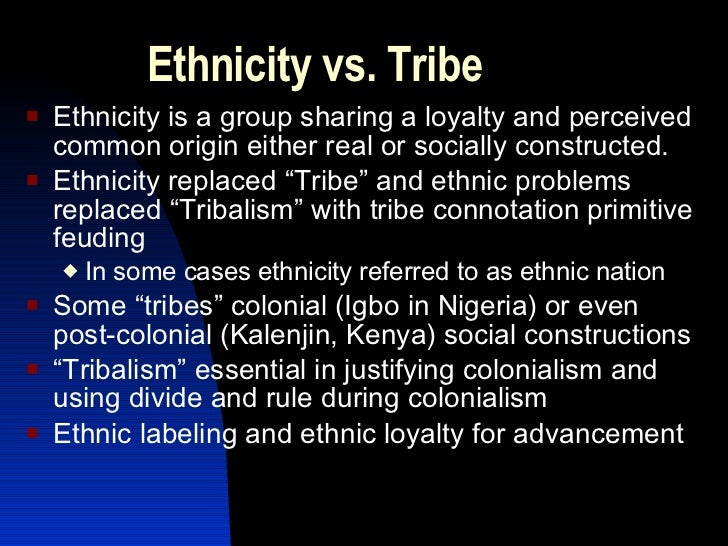 Ethnicity vs culture