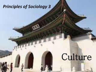 Principles of Sociology 3
Culture
 