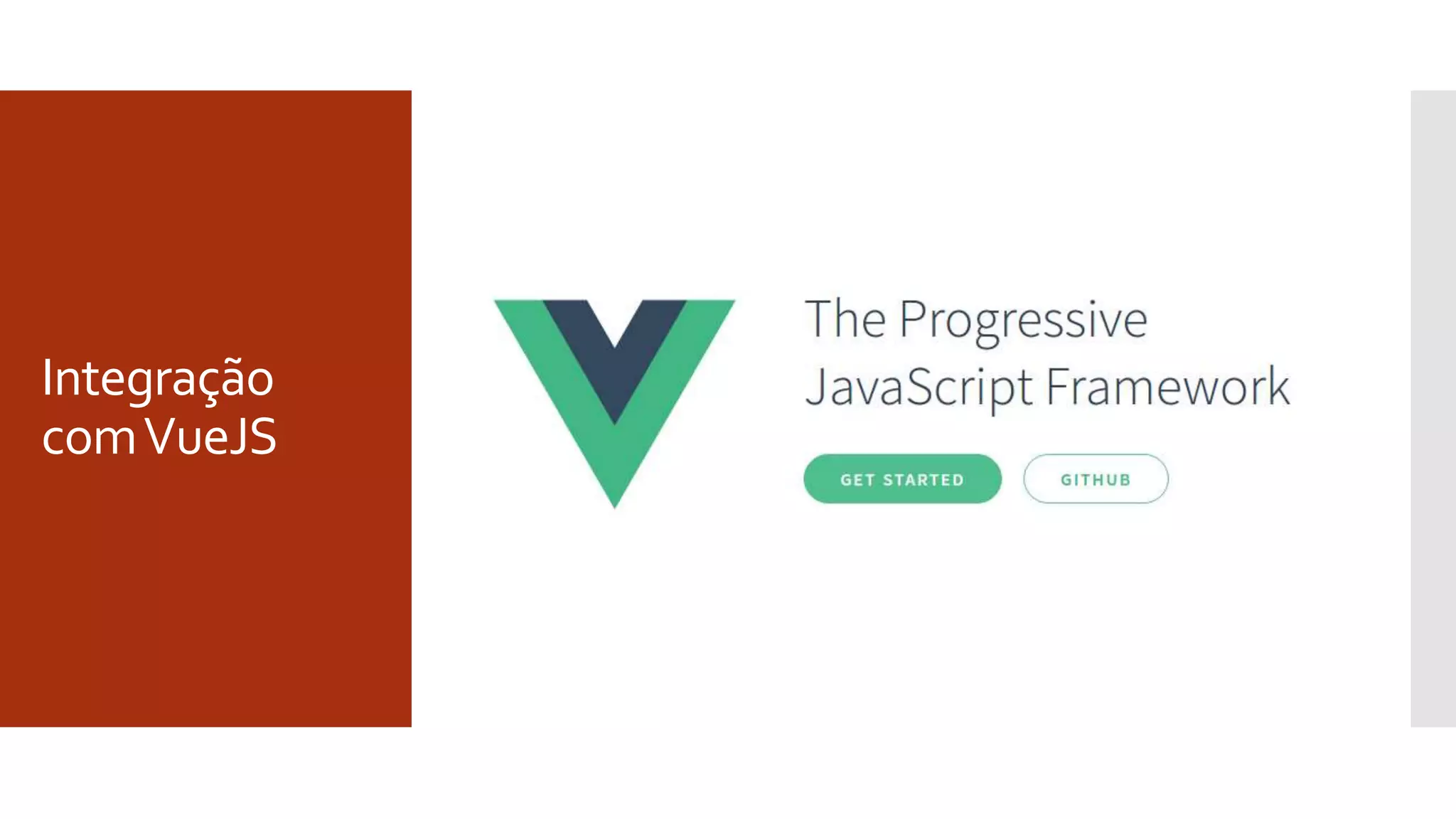 Integração
comVueJS
 