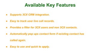 3cx Connector | PDF