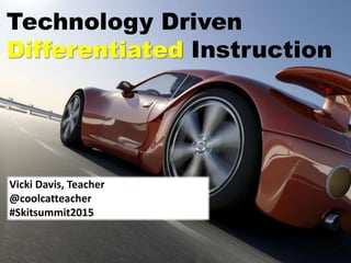Technology Driven
Differentiated Instruction
Vicki Davis, Teacher
@coolcatteacher
#Skitsummit2015
 