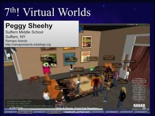 7th! Virtual Worlds
4/28/2015 36Vicki A Davis, Cool Cat Teacher -
coolcatteacher.com
 