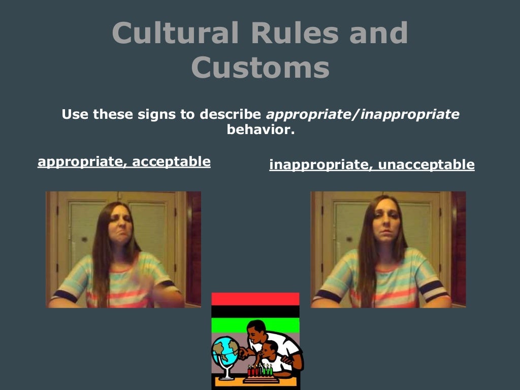 3d. Explaining Rules Cultural Rules and Customs
