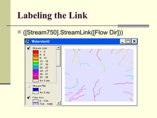 Labeling the Link ([Stream750].StreamLink([Flow Dir])) 