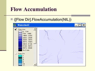 Flow Accumulation ([Flow Dir].FlowAccumulation(NIL)) 