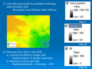 3D Analyst - Watershed and Stream Network | PPT