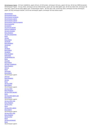 3d animasyon-yapimi | PDF