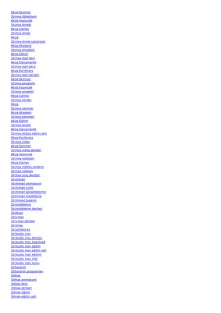 3d animasyon-yapimi | PDF