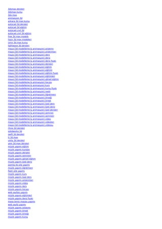 3d animasyon-yapimi | PDF