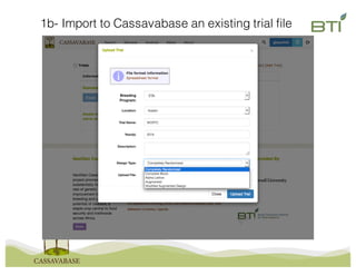 1b- Import to Cassavabase an existing trial file
 
