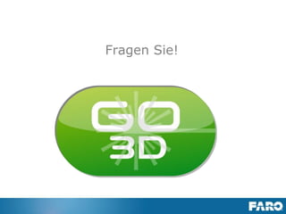 Revised: 01 July 2013 © 2013 FARO | EU-EU-04REF101-017
Multi Clipping Boxes
Multi Clipping Boxes
Once you have defined a Clipping Box in SCENE, the new command
“Create Clipping Boxes along an axis” allows you to create copies of
the initial Clipping Box. The dialog box of this command gives you
the option to decide in which direction those copies should be
created as well as how many copies should be made and the
distance between the boxes.
As a result, SCENE will create a folder, named as specified in the
dialog box, which consists of the initial Clipping Box as well as of all
copies. In 3D View, the folder will be shown as a bounding box
around all Clipping Boxes. The whole set of boxes may be modified
as well as the single Clipping Boxes.
 