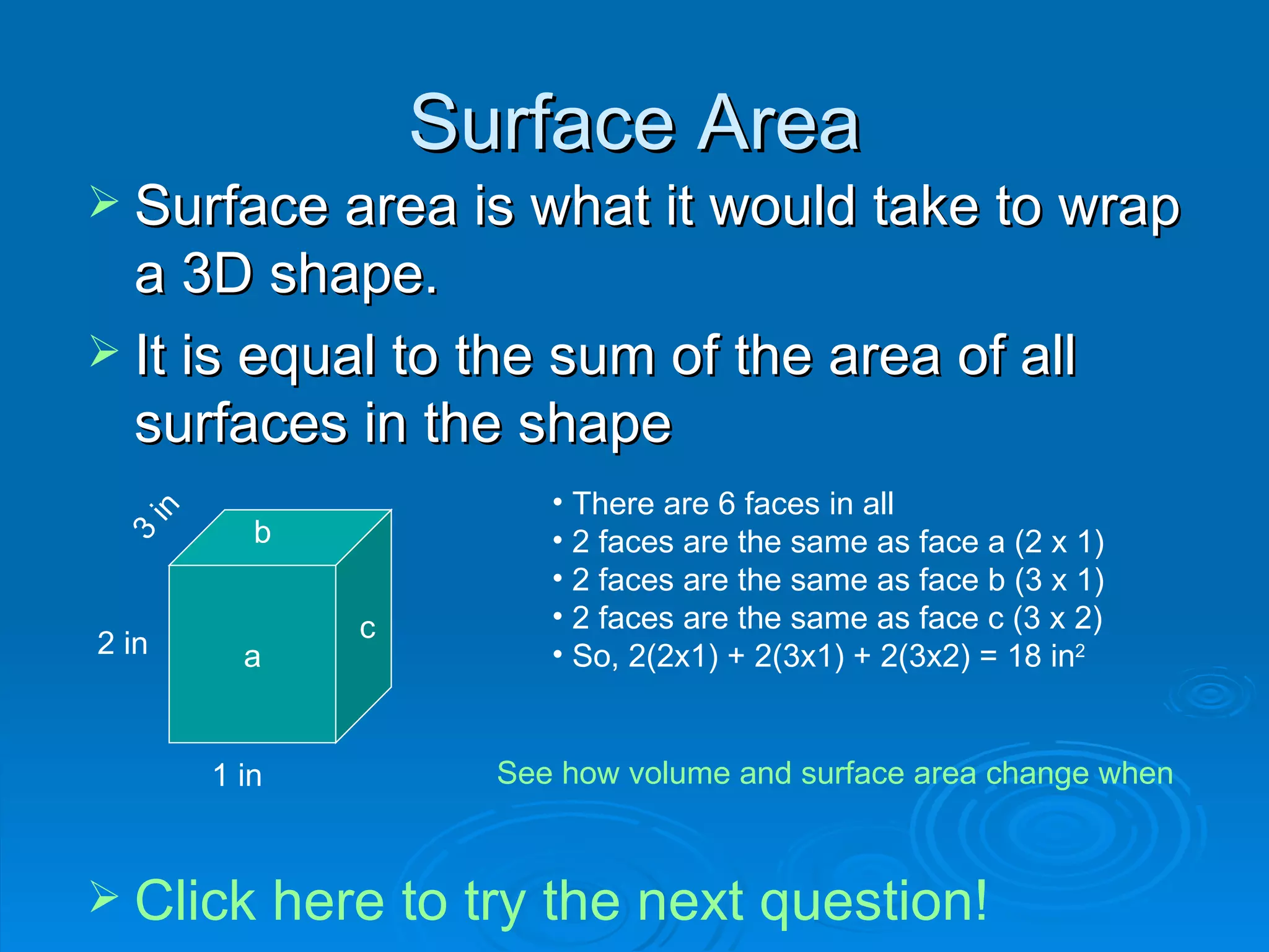 3D Figures- volume and surface area | PPT