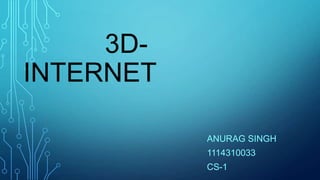 3DINTERNET
ANURAG SINGH
1114310033

CS-1

 
