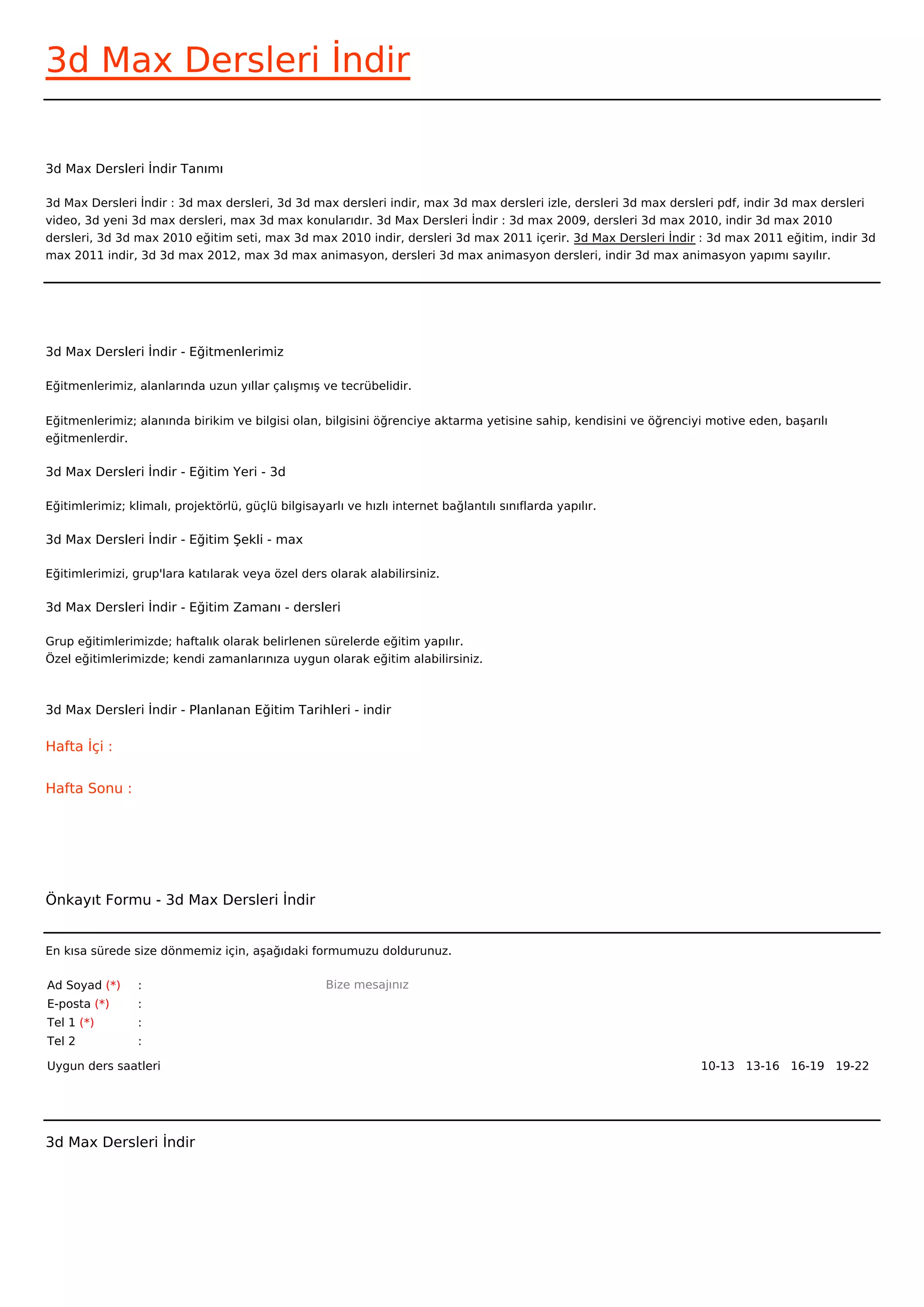 3d max-dersleri-indir | PDF