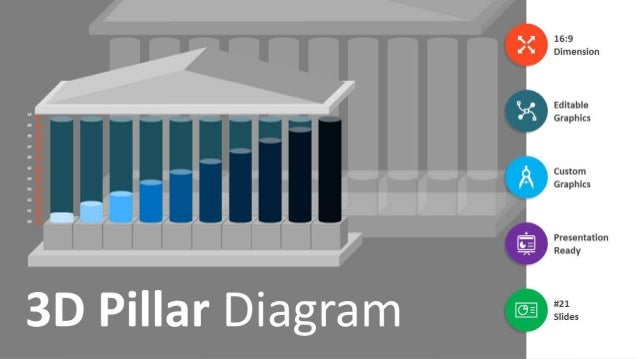 roman pillars diagram powerpoint template